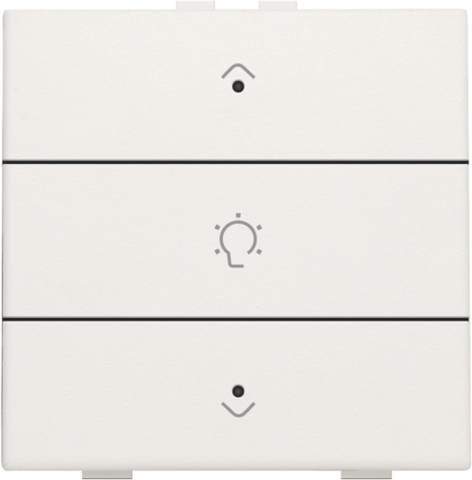 Niko - Enkelvoudige dimbediening voor Niko Home Control met leds, w - 101-52043
