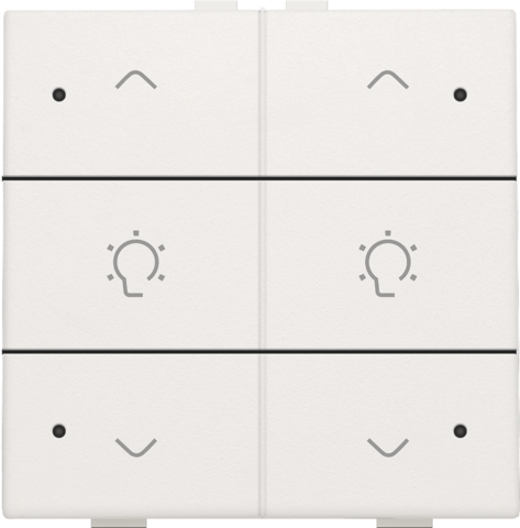 Niko - Dubbele dimbediening met led voor Niko Home Control, white - 101-52046