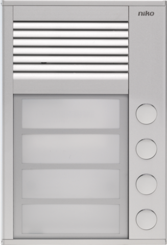 Niko - Opbouwbuitenpost 16 mm met 4 bellen - 10-154