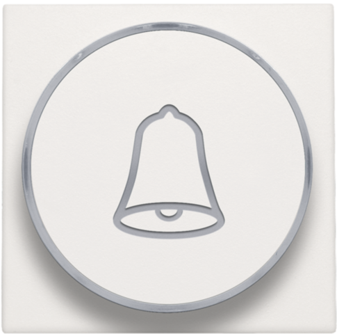 Niko - Afwerkingsset met doorschijnende ring met belsymbool voor dr - 101-64007