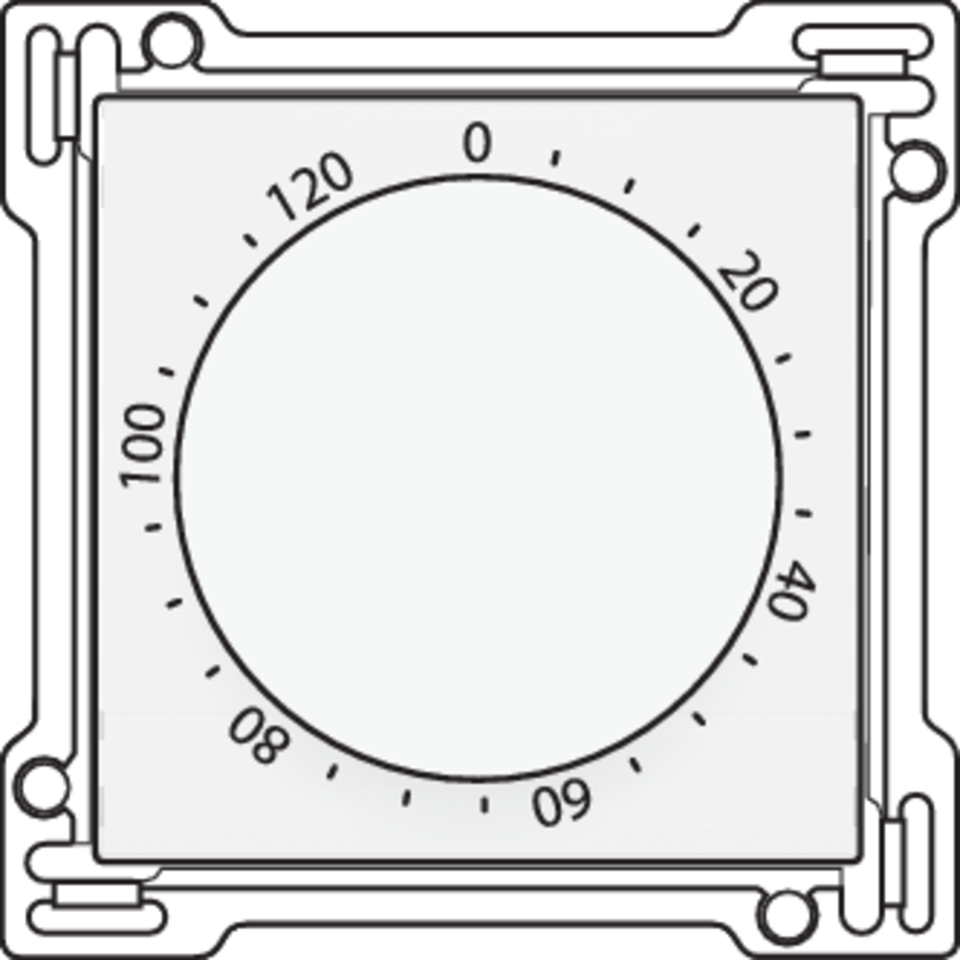 Niko 101-64906: Afwerkingsset voor timer regelbaar tot 120 min., white - Image 2