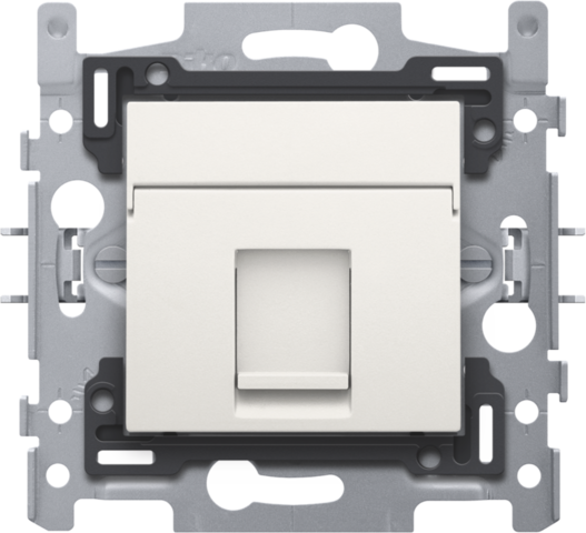 Niko - 1 RJ11 aansluiting UTP, vlakke uitvoering, sokkel en afwerki - 101-65113
