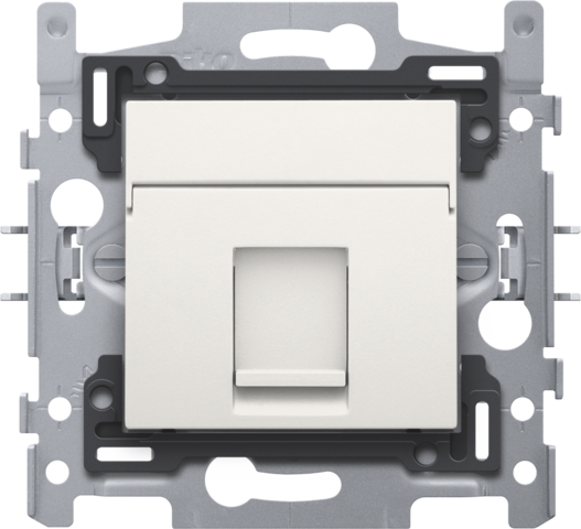 Niko - 1 RJ45 aansluiting STP Cat. 5E, klaar voor PoE++, vlakke uit - 101-66155