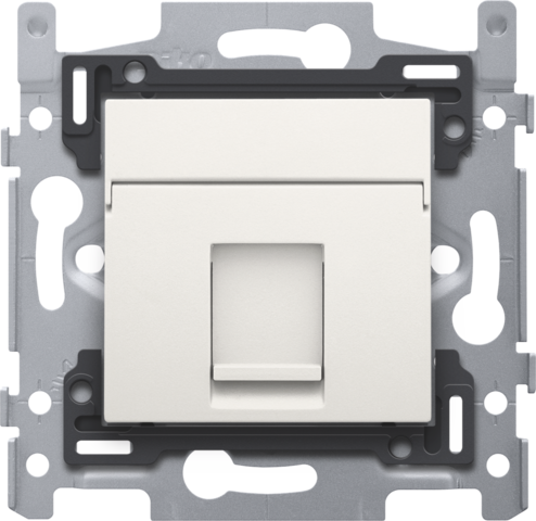 Niko - 1 RJ45 aansluiting STP Cat. 5E, klaar voor PoE++, vlakke uit - 101-66255