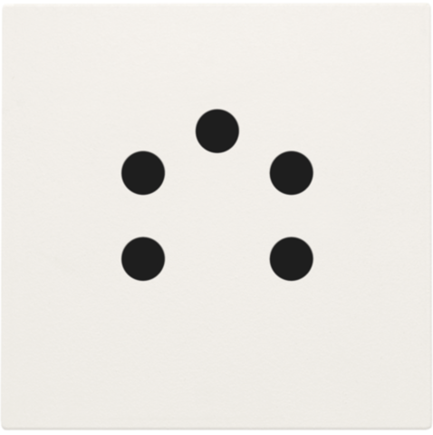 Niko - Afwerkingsset voor telefooncontactdoos 45x45mm, voor inbouw - 101-69002