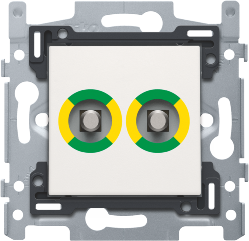 Niko - Stopcontact met dubbel potentiaalvereffeningscontact, sokkel - 101-69510
