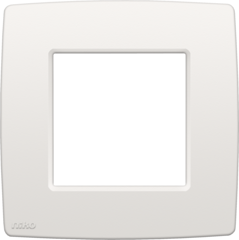Niko - Enkelvoudige afdekplaat, Original white - 101-76100