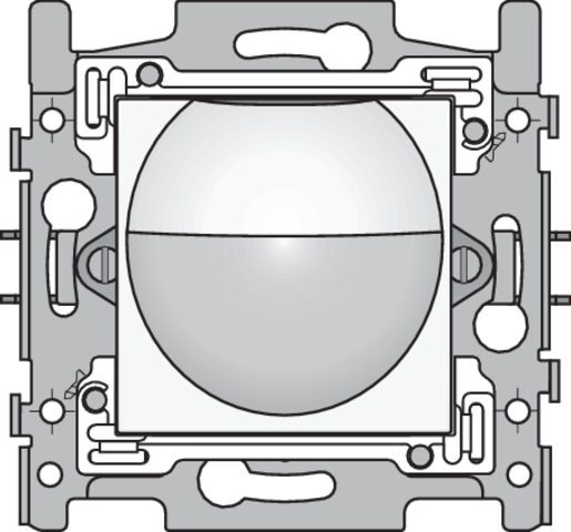 Niko - Wandbewegingsmelder, 180°, 230 V, 9 m, verpakking van 6 stuk - 101-78010-19