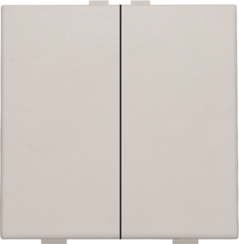 Niko - Tweevoudige drukknop voor Niko Home Control, light grey - 102-51002