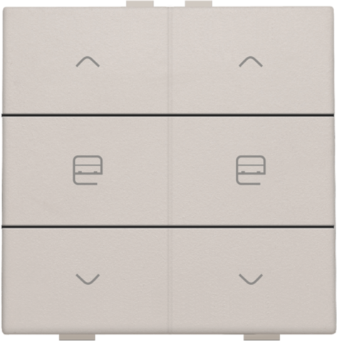 Niko - Dubbele motorsturingsbediening voor Niko Home Control, light - 102-51036