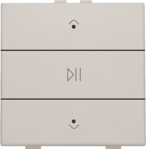 Niko - Enkelvoudige audiobediening met leds voor Niko Home Control, - 102-52073