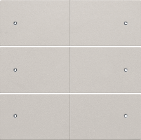 Niko - Afwerkingsset voor 6 voudige potentiaalvrije drukknop, 24 V, - 102-60150