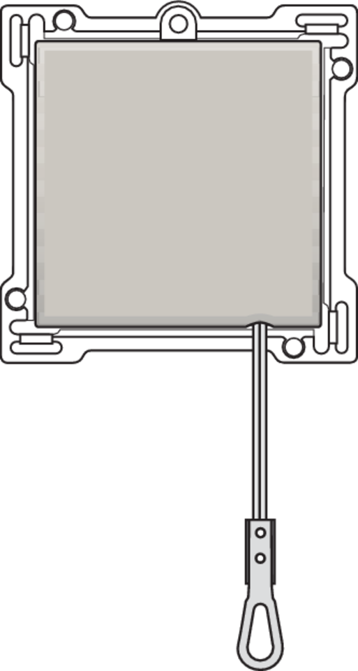 Niko 102-63906: Afwerkingsset voor trekdrukknop, light grey - Image 2