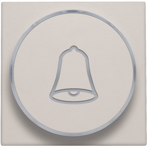 Niko - Afwerkingsset met doorschijnende ring met belsymbool voor dr - 102-64007