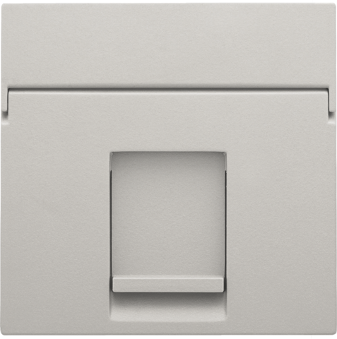 Niko - Centraalplaat data 1x RJ, light grey - 102-65100