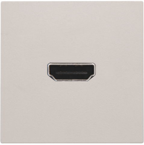 Niko - Afwerkingsset met HDMI naar HDMI aansluiting, light grey - 102-69417