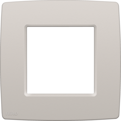Niko - Enkelvoudige afdekplaat, Original light grey - 102-76100