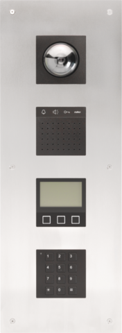 Niko - Modulaire videobuitenpost voor inbouw met 4 modules: domecam - 10-386