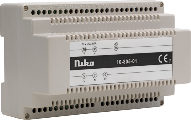 Niko - Modulaire gelijkspanningsvoeding voor uitgebreide videofonie - 10-805-01