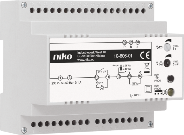 Niko - Modulaire voeding voor een video installatie met maximaal 12 - 10-806-01