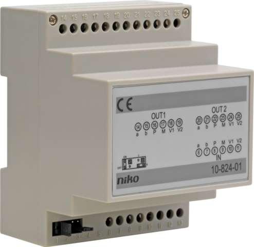 Niko - Toegangscontrole modulaire splitter voor het opsplits - 10-824-01