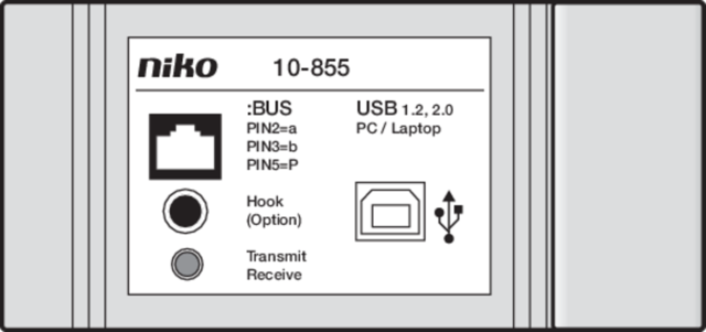 Niko - Toegangscontrole PC interface voor programmering en c - 10-855