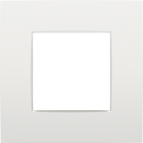 Niko - Enkelvoudige afdekplaat, Intense white - 120-76100