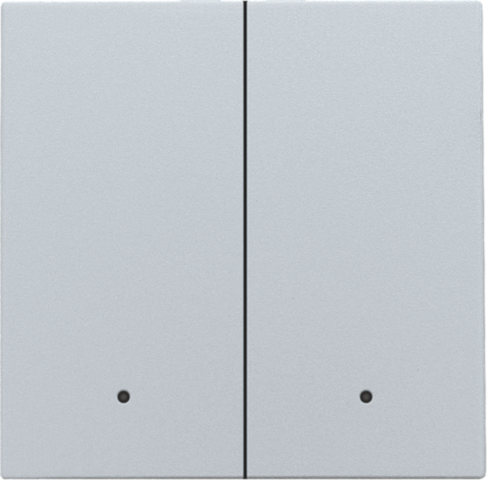 Niko - Afwerkingsset met lens voor dubbele elektronische schakelaar - 121-32004