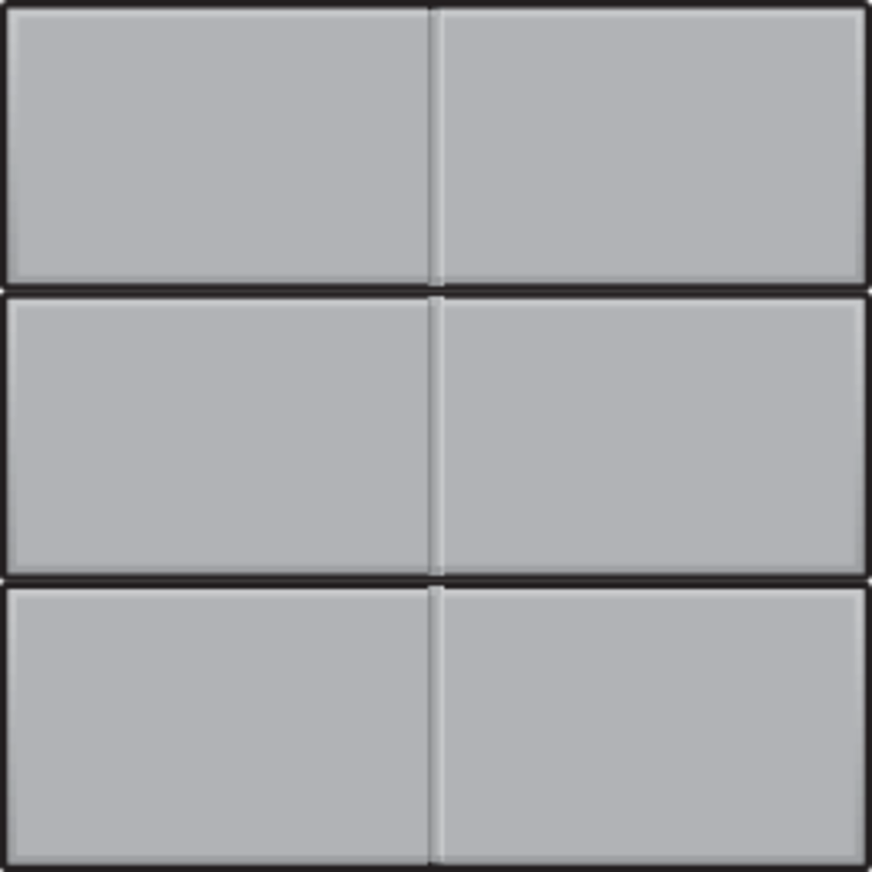 Niko 121-60050: Afwerkingsset voor 6-voudige potentiaalvrije drukknop 24 V, sterling coated - Image 2