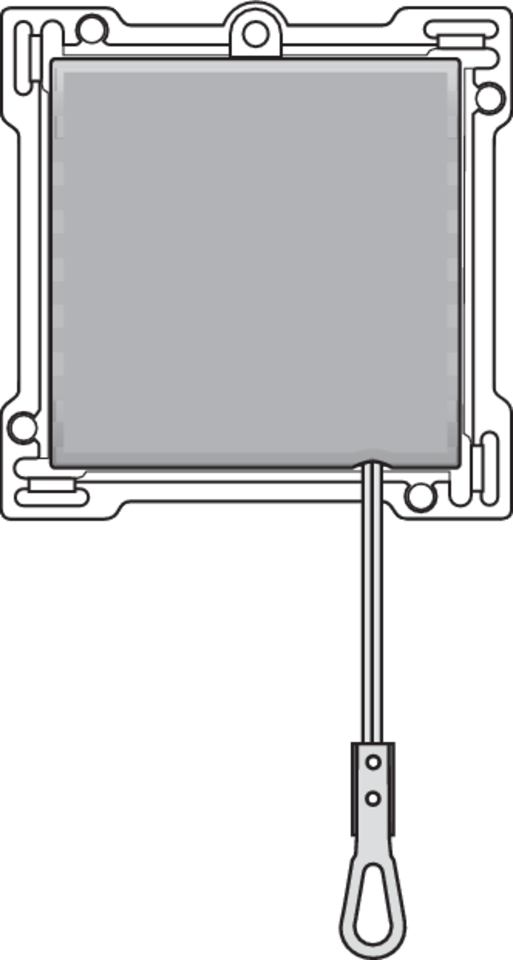 Niko 121-63906: Afwerkingsset voor trekdrukknop, sterling coated - Image 2