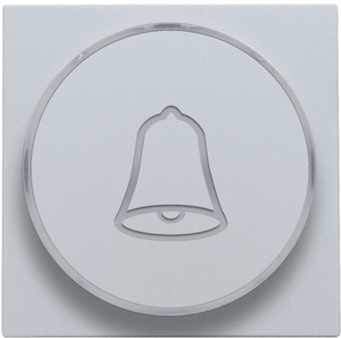 Niko - Afwerkingsset met doorschijnende ring met belsymbool voor dr - 121-64007