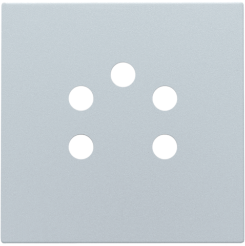 Niko - Afwerkingsset voor 5 polige telefooncontactdoos, sterling co - 121-69001