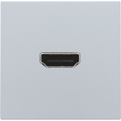 Niko - Afwerkingsset met HDMI naar HDMI aansluiting, sterling coate - 121-69417