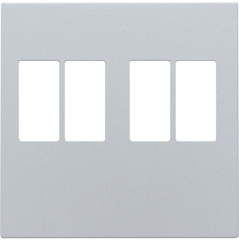 Niko - Afwerkingsset voor tweevoudige luidsprekeraansluiting, sterl - 121-69701