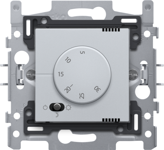 Niko - Elektronische thermostaat, sterling coated - 121-88000