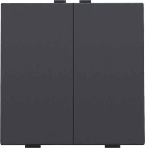 Niko - Tweevoudige drukknop voor Niko Home Control, anthracite coat - 122-51002