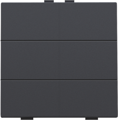 Niko - Zesvoudige drukknop voor Niko Home Control, anthracite coate - 122-51006