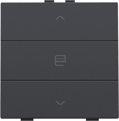 Niko - Enkelvoudige motorbediening voor Niko Home Control, anthraci - 122-51033