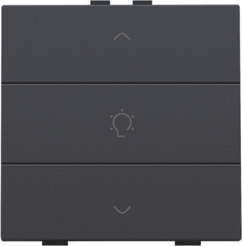 Niko - Enkelvoudige dimbediening voor Niko Home Control, anthracite - 122-51043