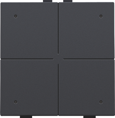 Niko - Viervoudige drukknop met leds en comfortsensoren voor Niko H - 122-52204