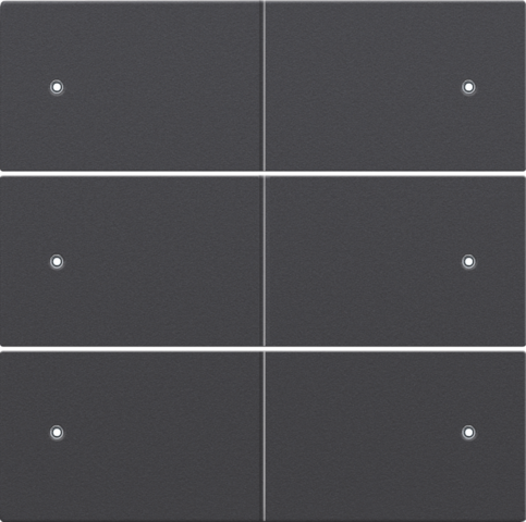 Niko - Afwerkingsset voor 6 voudige potentiaalvrije drukknop, 24 V, - 122-60150