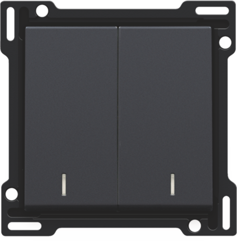 Niko - Afwerkingsset met dubbele lens voor serieschakelaar, wissels - 122-61507