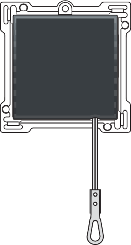 Niko 122-63906: Afwerkingsset voor trekdrukknop, anthracite coated - Image 2