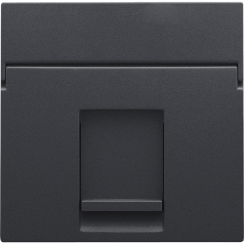 Niko - Centraalplaat data 1x RJ, anthracite coated - 122-65100
