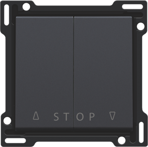 Niko - Afwerkingsset voor tweevoudige rolluikdrukknop voor elektron - 122-65918