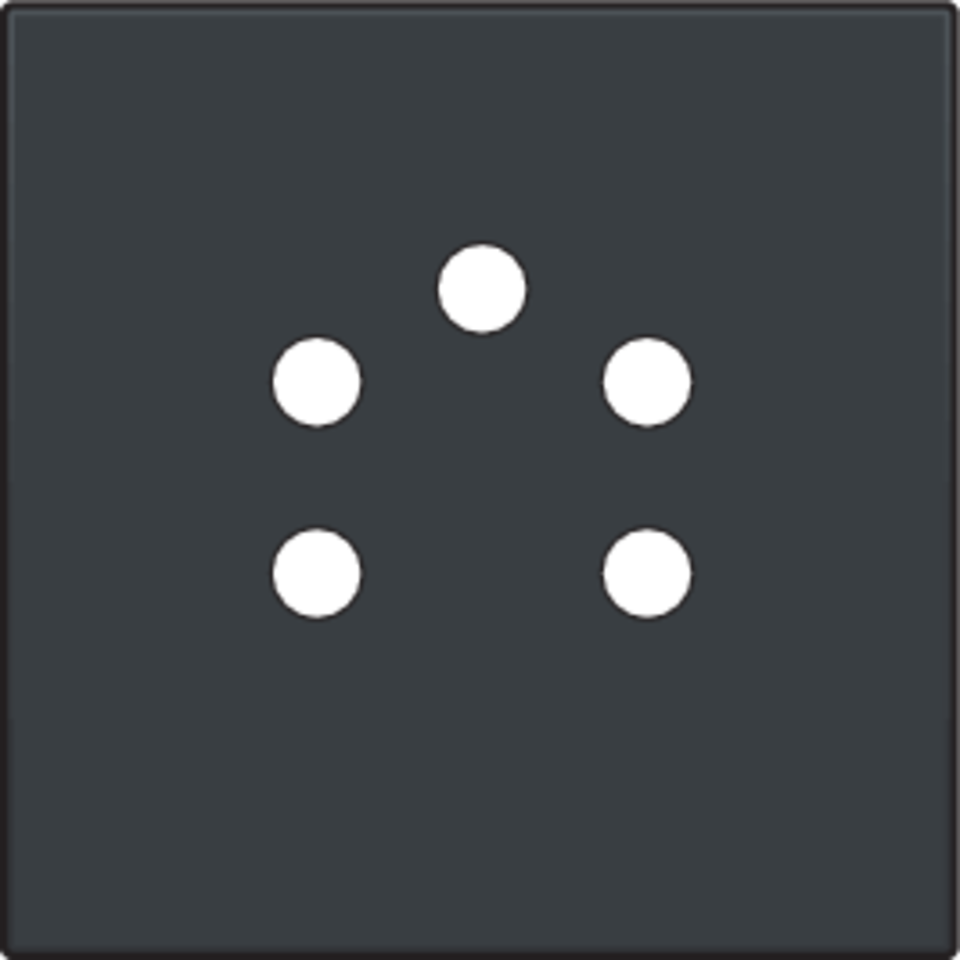 Niko 122-69001: Afwerkingsset voor 5-polige telefooncontactdoos, anthracite coated - Image 2