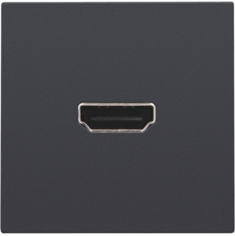 Niko - Afwerkingsset met HDMI naar HDMI aansluiting, anthracite coa - 122-69417