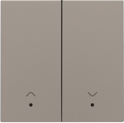Niko - Afwerkingsset met lens voor dubbele elektronische rolluiksch - 123-32006