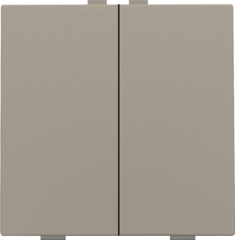 Niko - Tweevoudige drukknop voor Niko Home Control, bronze coated - 123-51002