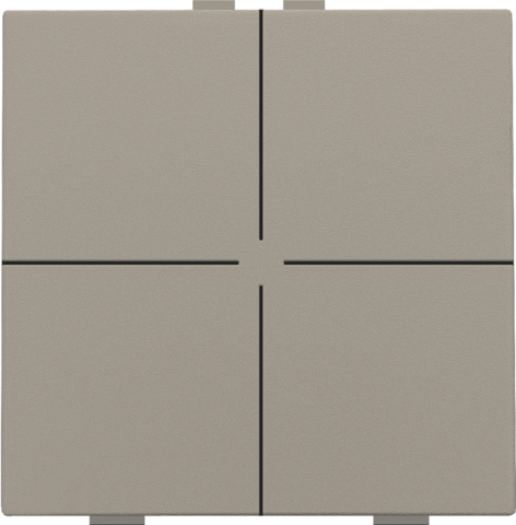 Niko - Viervoudige drukknop voor Niko Home Control, bronze coated - 123-51004